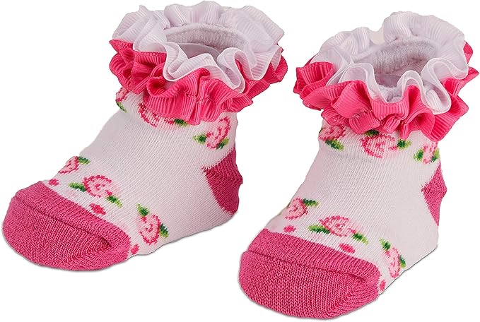 BRUBAKER 3 Paar Babysocken für Mädchen und Jungen, 0-12 Monate